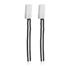 Unique Bargains - 2pcs KSD9700 Thermostat 55C Normally Close N.C Temperature Switch 250V 10A Thermal Protector Ceramics - Black