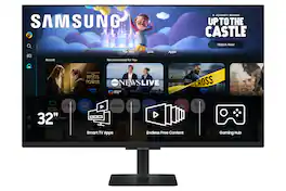 Samsung - 32" M5 (M50F) FHD Smart Monitor with Built-in Speakers - Black