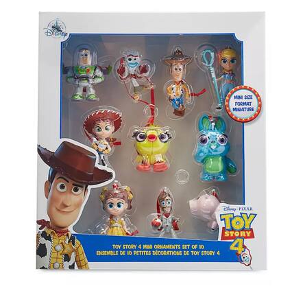 Disney MINI SIZE FORMAT MINIATURE Disney PIXAR TOY STORY ENSEMBLE TOY DE STORY 10 PETITES 4 MINI DÉCORATIONS ORNAMENTS SET DE TOY OF 10 STORY 4