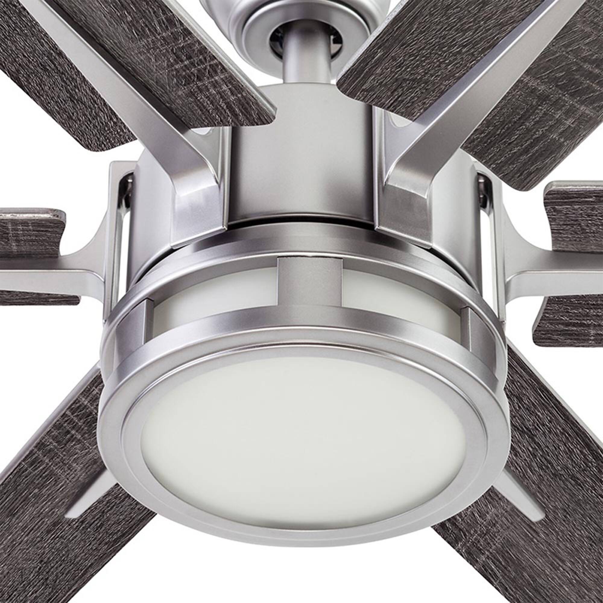 Alt View 6. Honeywell - Honeywell Kaliza Ceiling Fan, Quiet Motor and Remote Control, 56", Matte Nickel - Brushed Nickel.