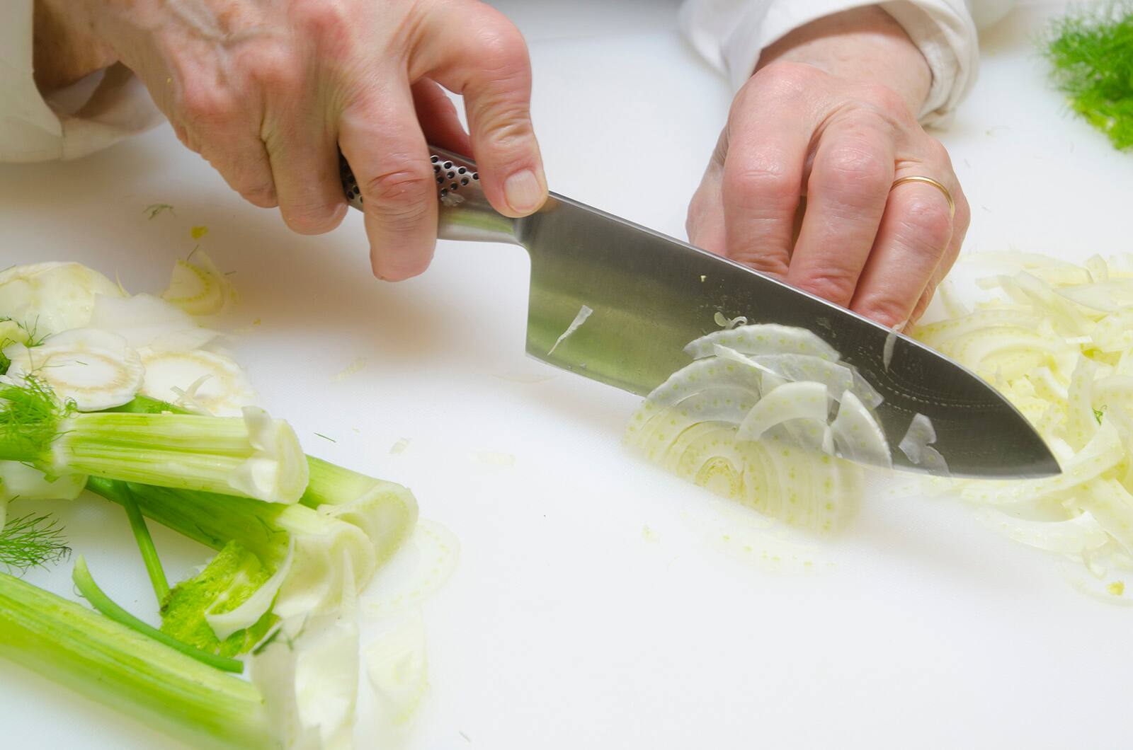 Alt View 1. Global - 12 Inch Flexible Slicing Knife - Silver.