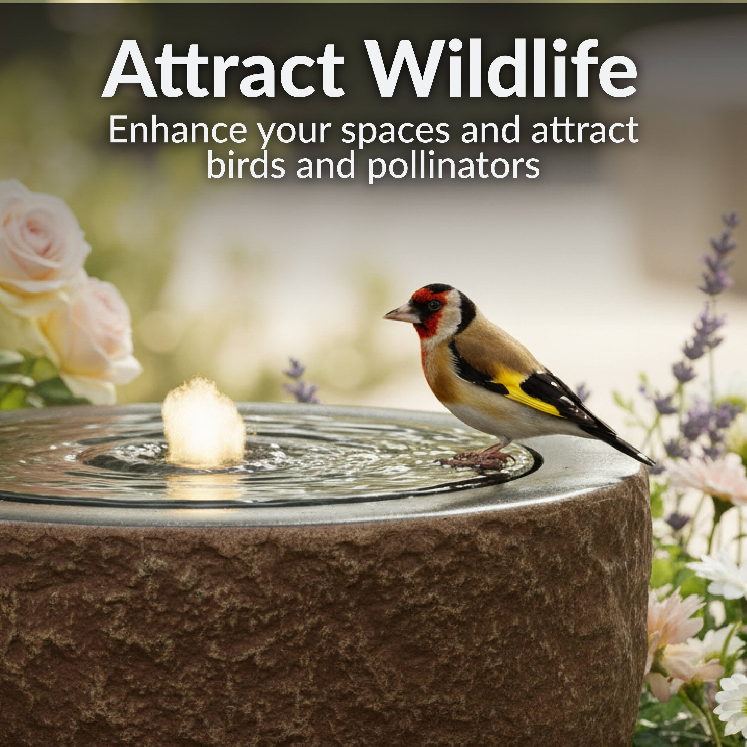 Attract Wildlife  
Enhance your spaces and attract birds and pollinators