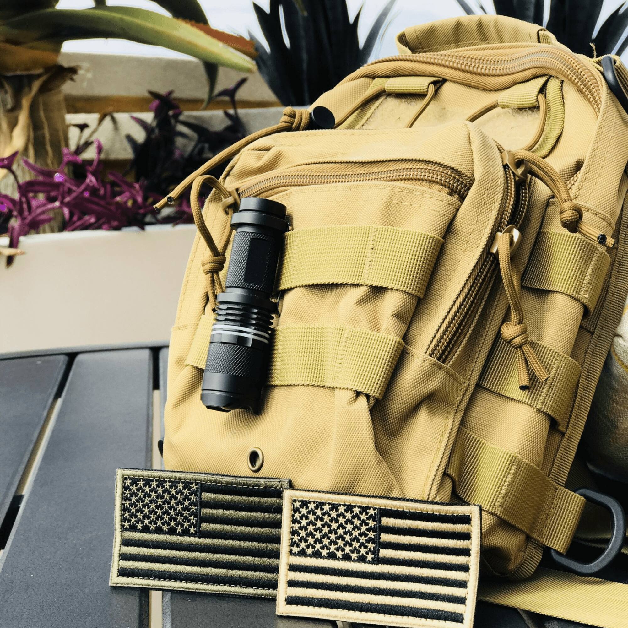 Alt View 4. JupiterGear - Tactical Military Sling Backpack Shoulder Bag Molle Outdoor Daypack Backpack with Adjustable Strap - Khaki.