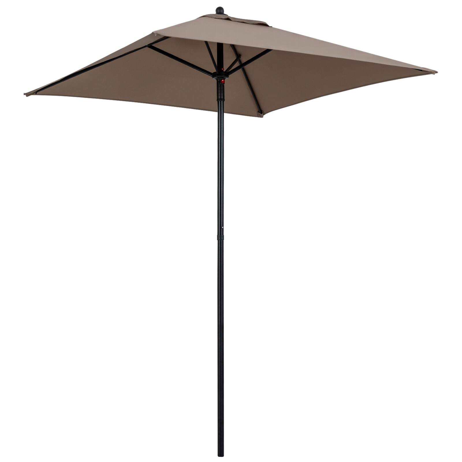 Alt View 9. Gymax - Gymax 7 ft Patio Umbrella Market Umbrella w/ Push Button Opening Sturdy Metal Ribs - Brown.