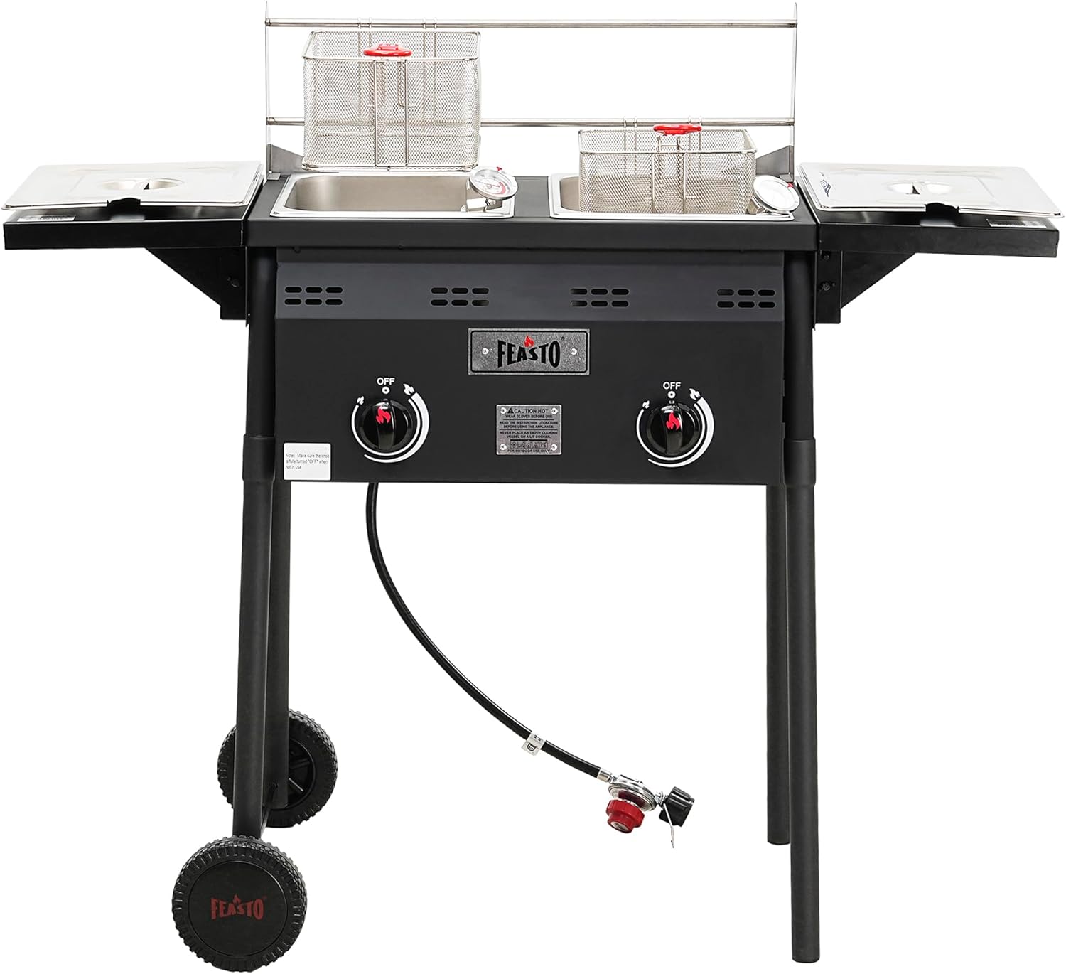 FEASTO - Outdoor Propane Deep Fryer - Black