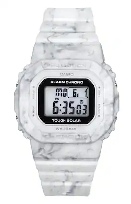 Casio - G-Shock Digital Solar GMS-S5600RT-7 Bio-Based Resin Strap Tough Women's Watch 200M - White