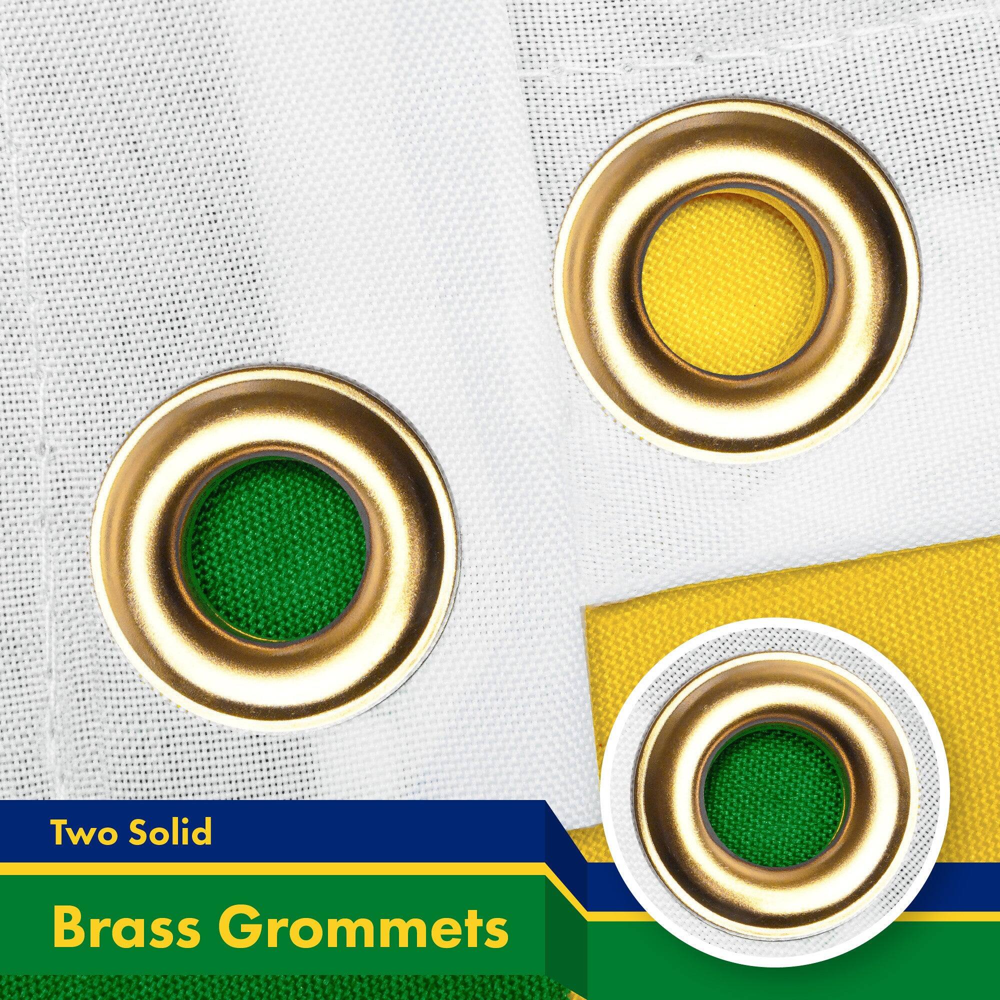 Two Solid Brass Grommets
