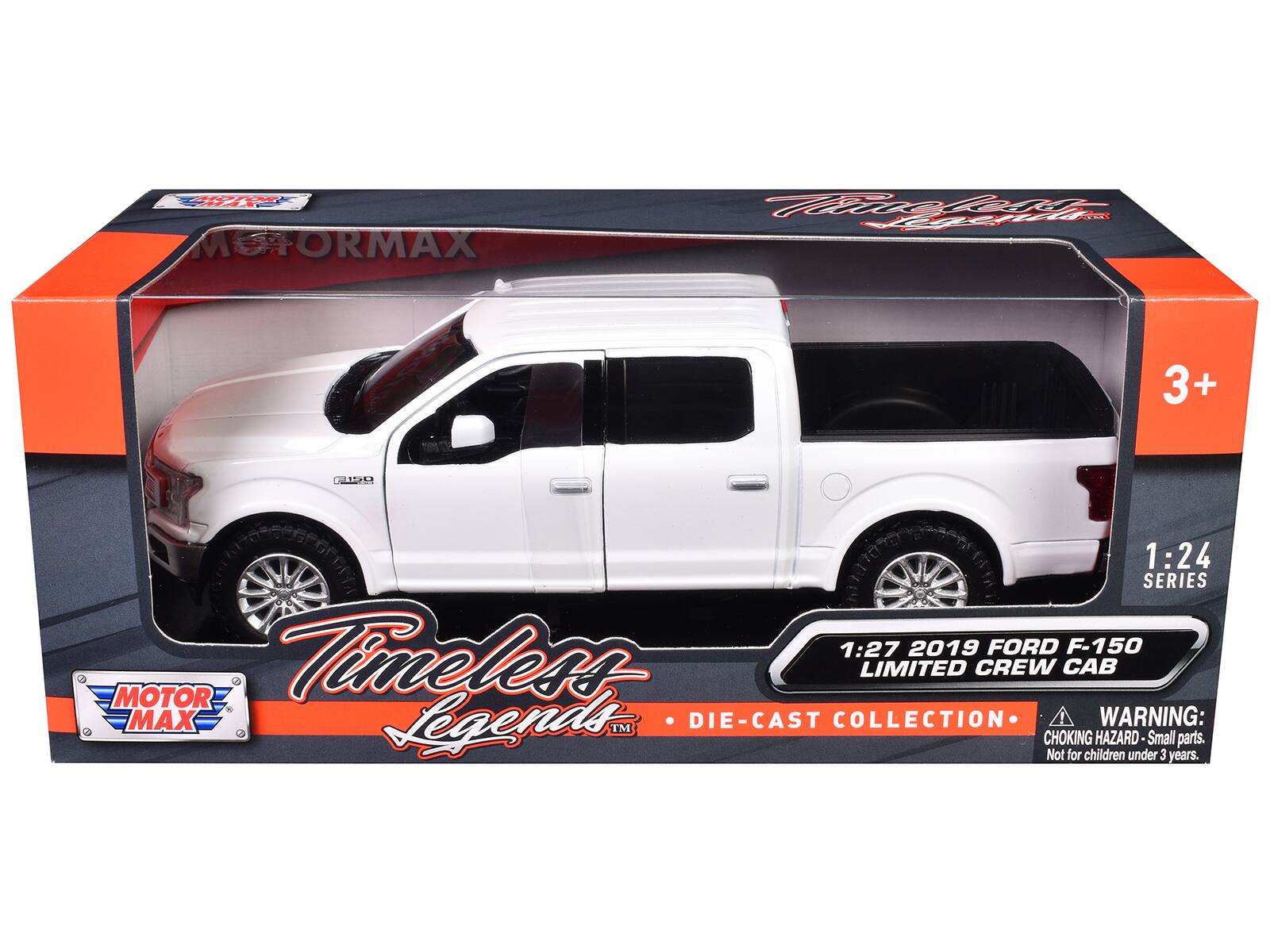 MOTOR MAX  
1:24 SERIES  
1:27 2019 FORD F-150 LIMITED CREW CAB  
Timeless Legends DIE-CAST COLLECTION  
WARNING: TM CHOKING HAZARD Small parts. Not for children under 3 years.