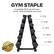 Gym Staple: A complete 150 lb set with pairs of 5 lb - 25 lb Dumbbells and a rack. 2 x 5 lb, 2 x 10 lb, 2 x 15 lb, 2 x 20 lb, 2 x 25 lb. Tested Quality.