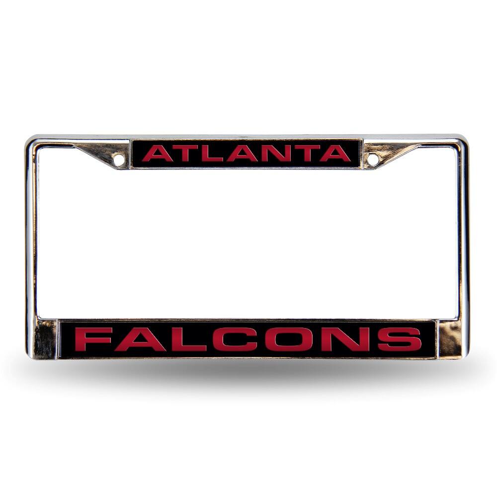 Atlanta Football Falcons Chrome Metal Laser Cut License Plate Frame
