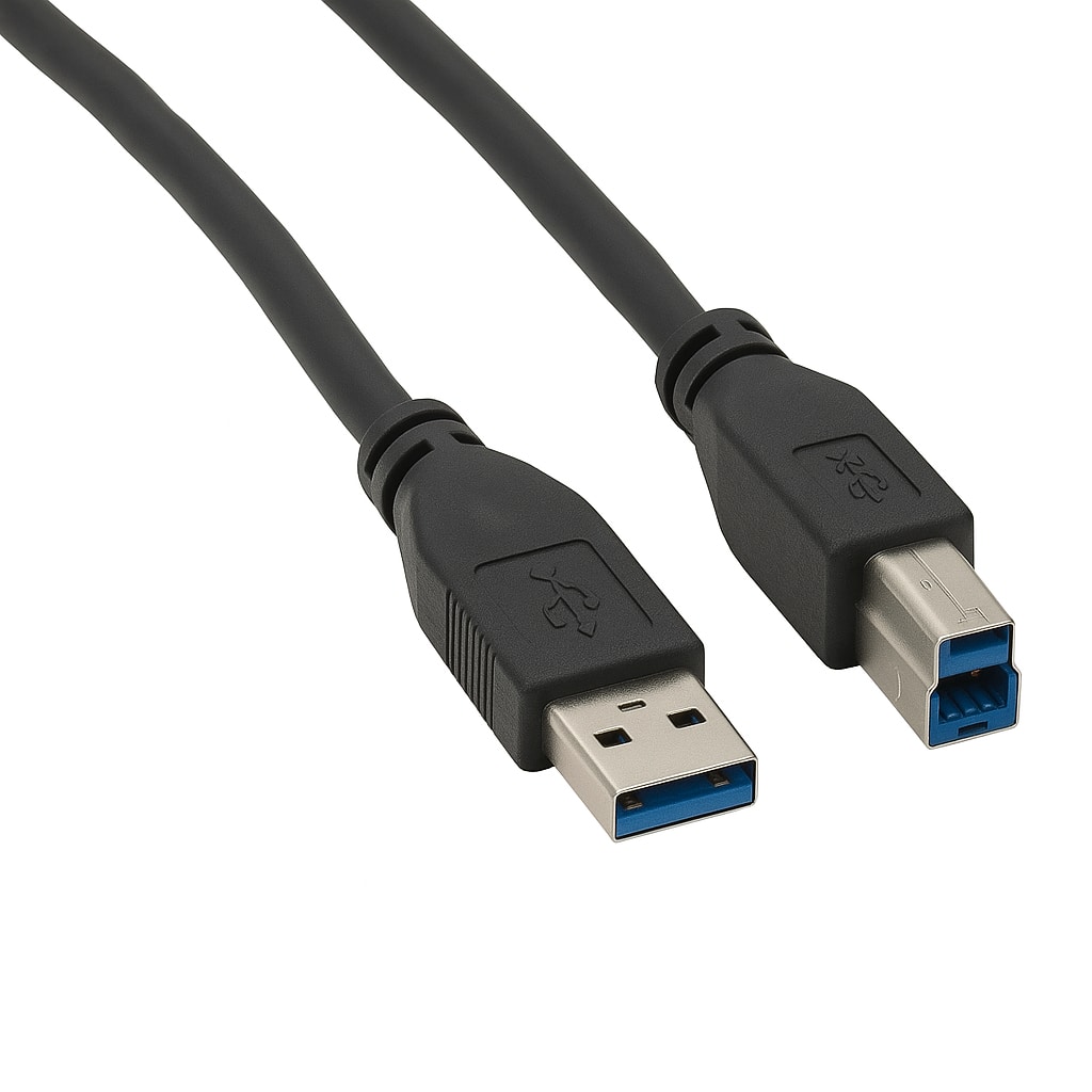 Front. Sanoxy - Sanoxy 15ft USB 3.0 A to B Cable SuperSpeed Black - Black.