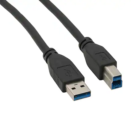 Front. Sanoxy - Sanoxy 15ft USB 3.0 A to B Cable SuperSpeed Black - Black.