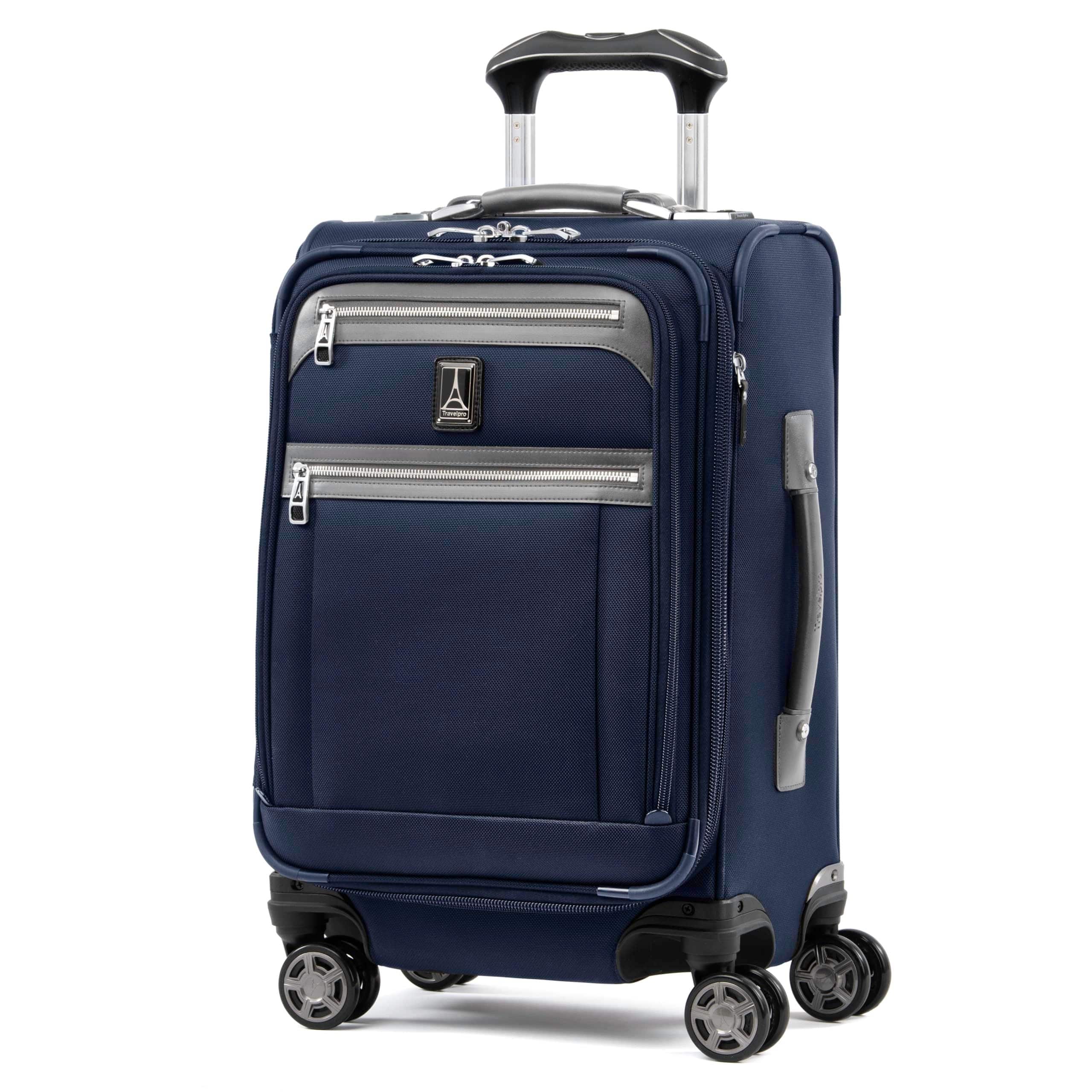 Travelpro - Platinum Elite Softside Expandable Checked Luggage, 8 Wheel Spinner Large Suitcase, TSA Lock, Men and Women - Dark Blue price history on PriceWatchPro