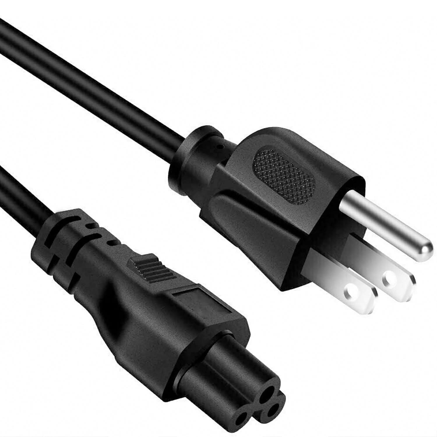 Front. 5 CORE - 5Core AC Power Extension Cord 10Ft 3 Prong US Cable Adapter - Black.