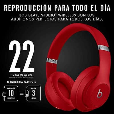 Beats Studio3 Wireless Over Ear Headphones (Latest Model) Red Beats Studio3 Wireless Over Ear Headphones (Latest Model) Red