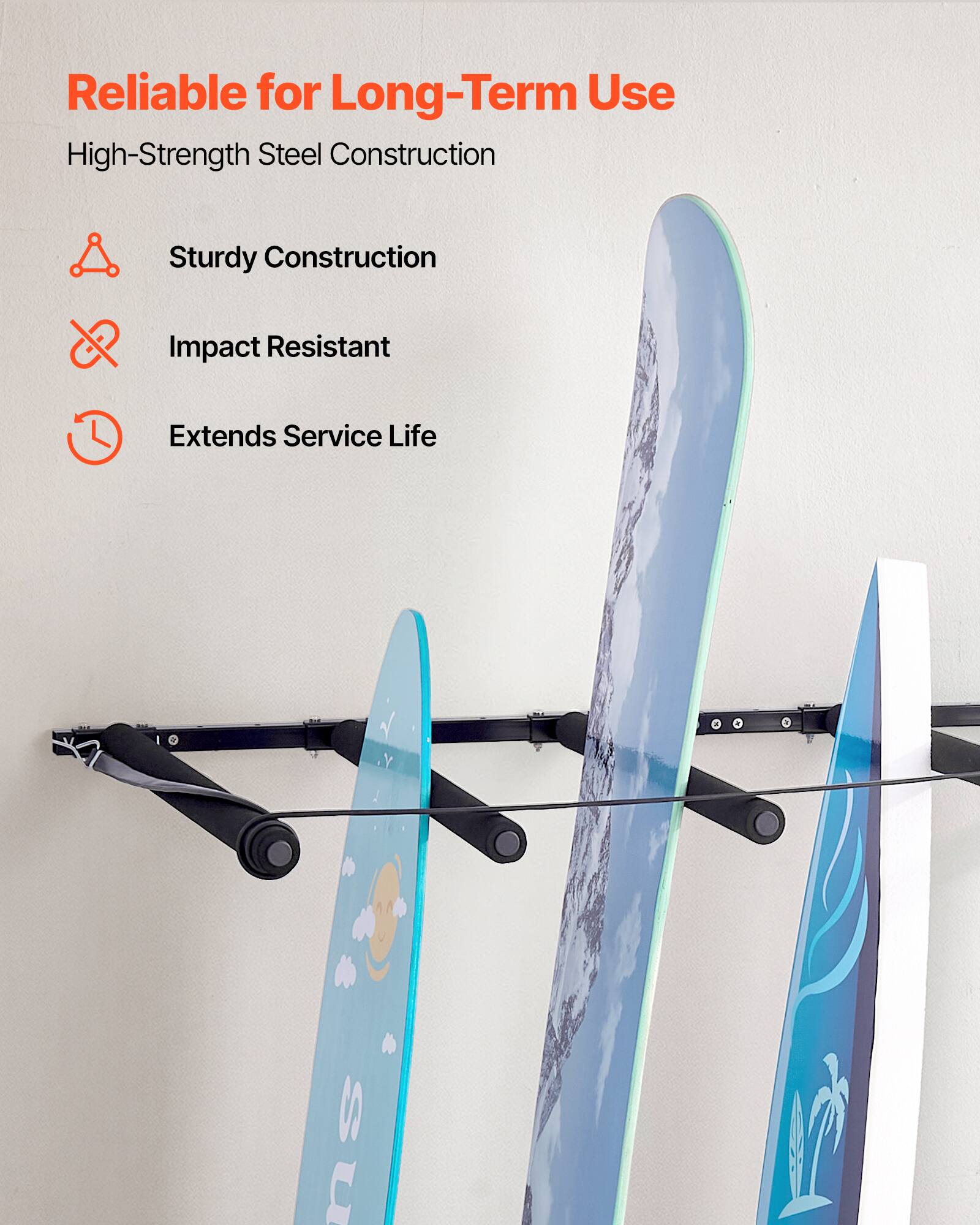 Reliable for Long-Term Use  
High-Strength Steel Construction  
- Sturdy Construction  
- Impact Resistant  
- Extends Service Life