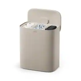 Joseph Joseph - Tota 2 Trio 90-liter Easy-Empty Laundry Separation Hamper - Pale Mushroom