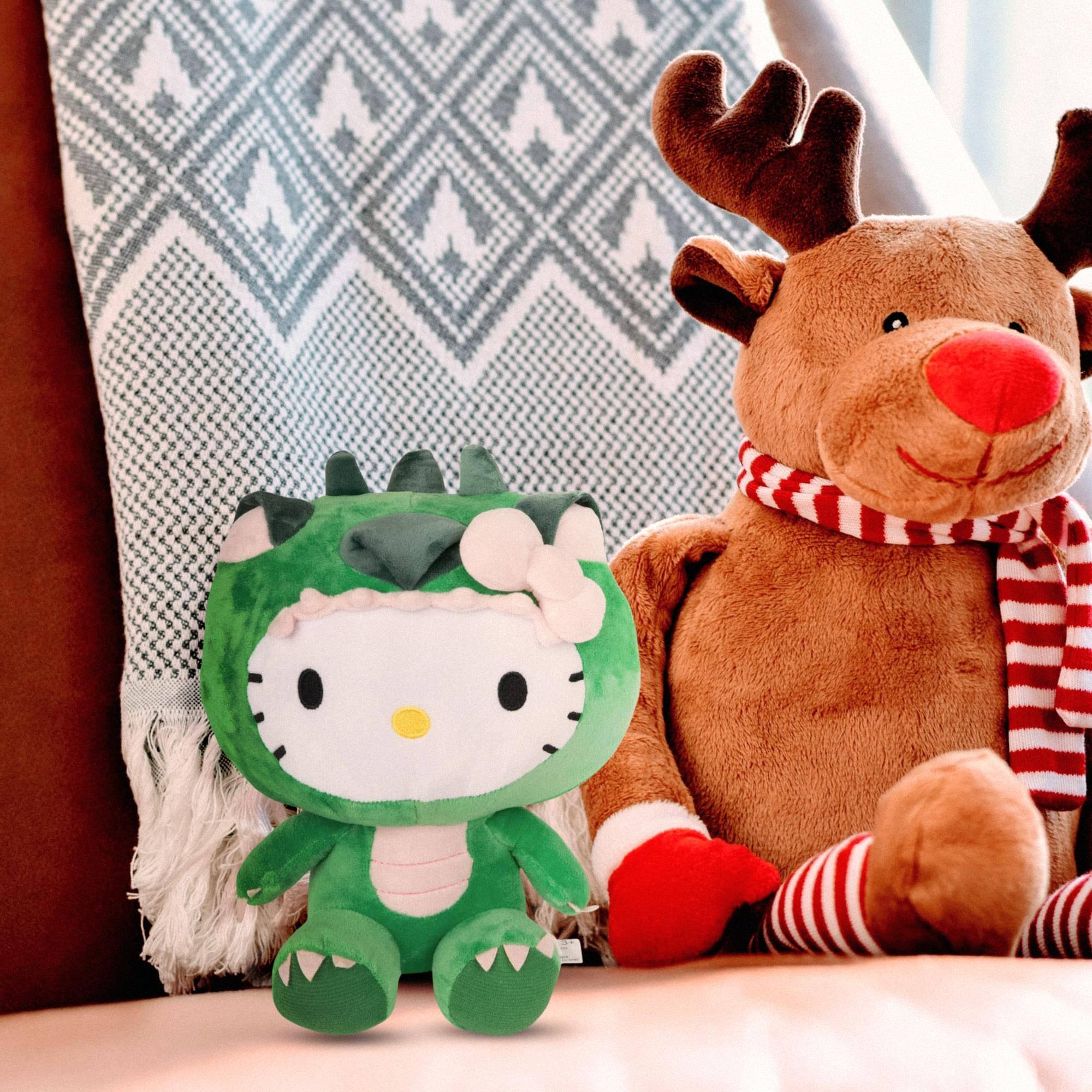 Alt View 10. Hello Kitty - Sanrio Hello Kitty Dragon Costume 6.5 Inch Plush - Green.