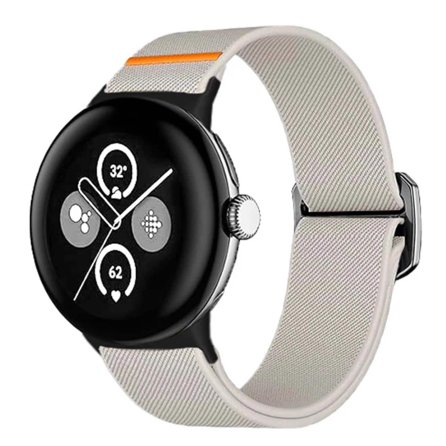 Stock Preferred - Stretchy Solo Loop Band for Google Pixel Watch 3/2/1 (41mm) - Starlight