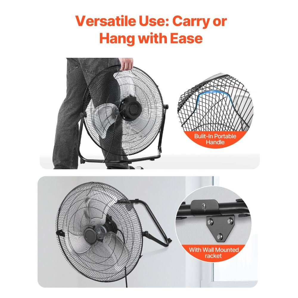 Versatile Use: Carry or Hang with Ease

Built-In Portable Handle

With Wall Mounted Racket