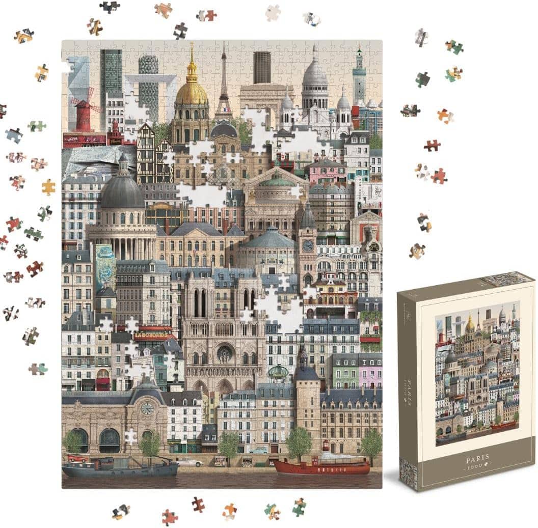 Martin Schwartz - 1000 Piece Jigsaw Puzzle for Adults – Cityscape Illustration of Paris price history on PriceWatchPro