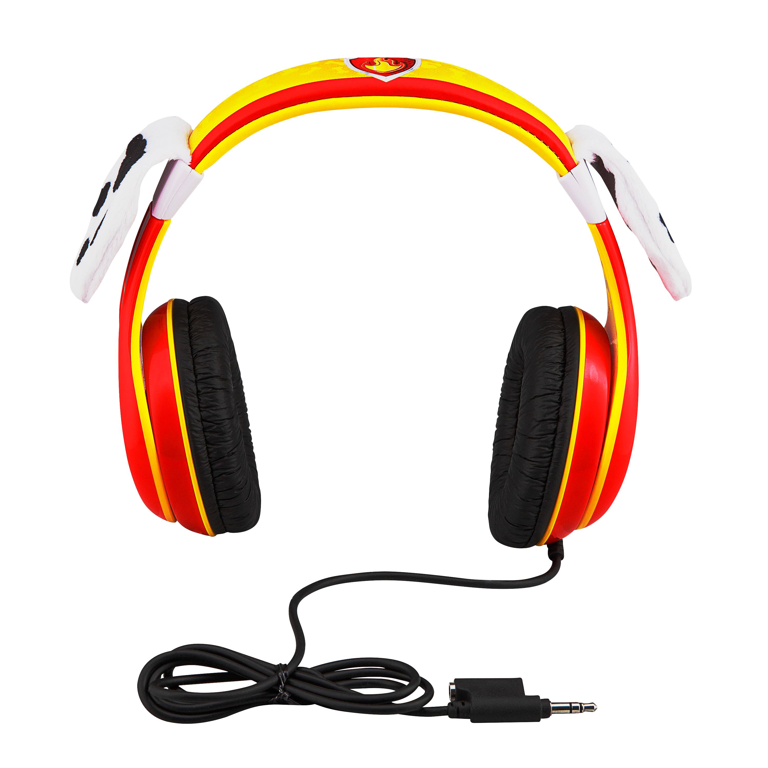 Alt View 1. eKids - eKids Paw Patrol Marshall Wired Headphones for Kids, Children’s Headphones for School, Home, or Travel - Red.
