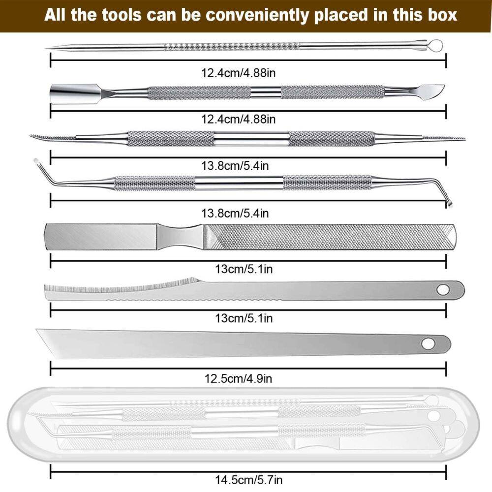 All the tools can be conveniently placed in this box

- 12.4cm/4.88in
- 12.4cm/4.88in
- 13.8cm/5.4in
- 13.8cm/5.4in
- 13cm/5.1in
- 13cm/5.1in
- 12.5cm/4.9in
- 14.5cm/5.7in