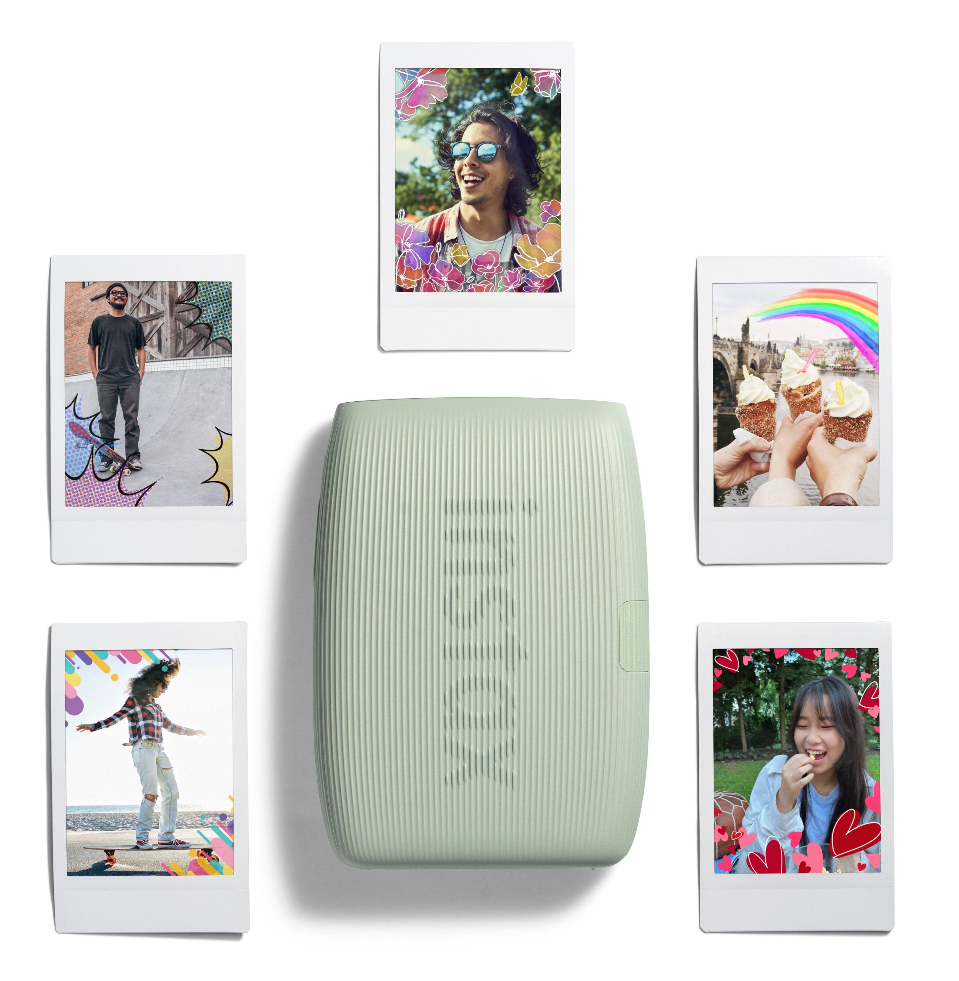 Alt View 18. Fujifilm - instax mini Link 3 Smartphone Printer - Sage Green.