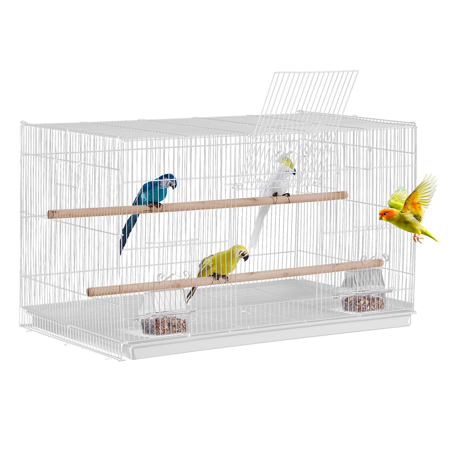 Alt View 5. VEVOR - 30-inch Flight Bird Cage, Stackable Bird Cage for Small Parrots Canaries Lovebirds Conures Macaws Pet Travel Birdcage.