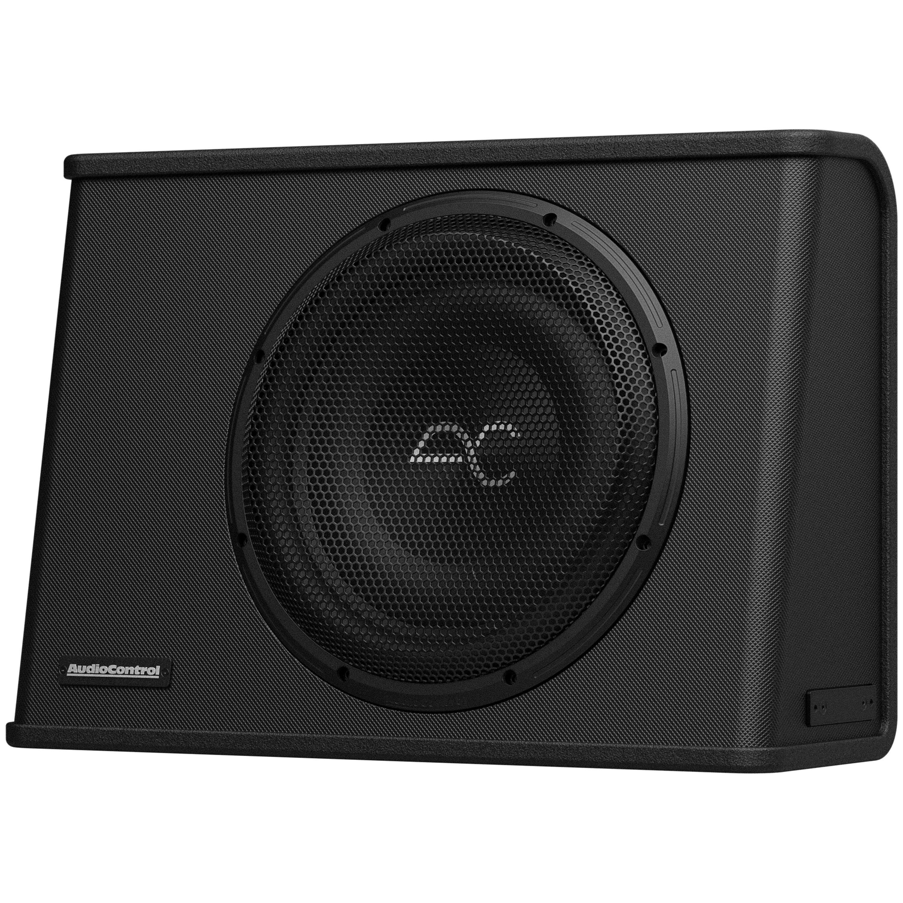 Alt View 14. AudioControl - Space Series 12” Single-Voice-Coil 2-Ohm Loaded Sealed Subwoofer Enclosure - Black.