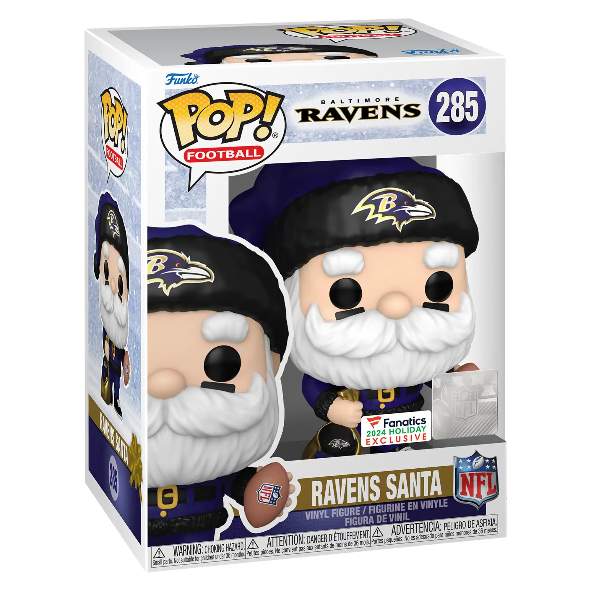 Baltimore Ravens Santa Funko Pop! 2024 Exclusive Vinyl Figure - Multicolor