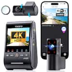 VIOFO - A329S 4K 3 Channel Dash Cam, 4K Front + 2K Cabin Fisheye (210°) + 2K Rear, Supports up to 4TB SSD Storage - Black