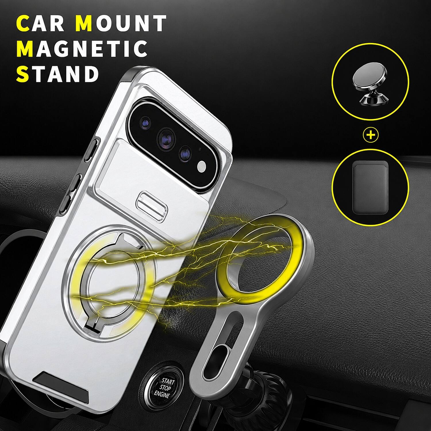 CAR MOUNT MAGNETIC STAND

START STOP ENGINE