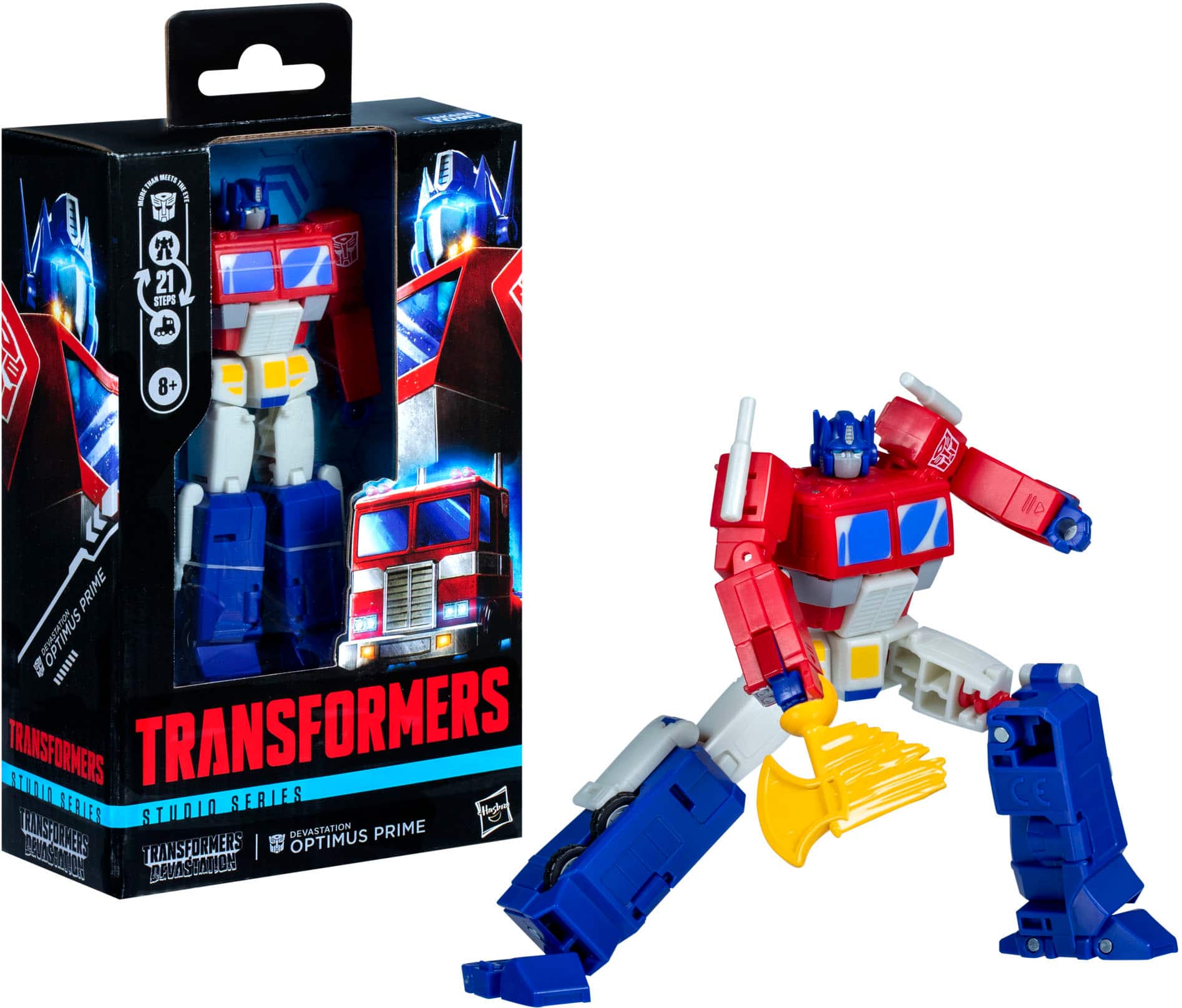 The text on the image reads: "Transformers: The Last Knight - Optimus Prime - Studio Series 21 - 8+ - Transformers: The Last Knight - Optimus Prime - Studio Series 21 - 8+".