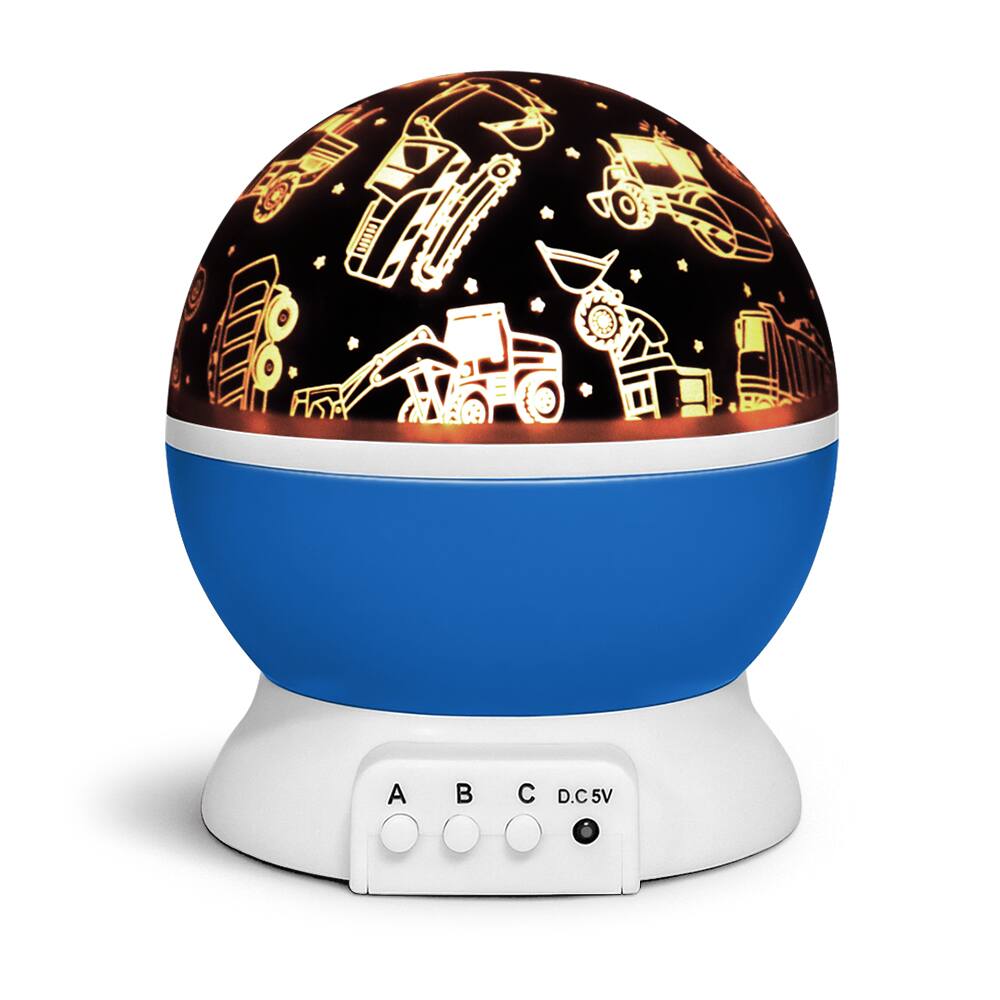 Front. GabbaGoods - GabbaGods LED Rotating Night Light Projector for Kids.