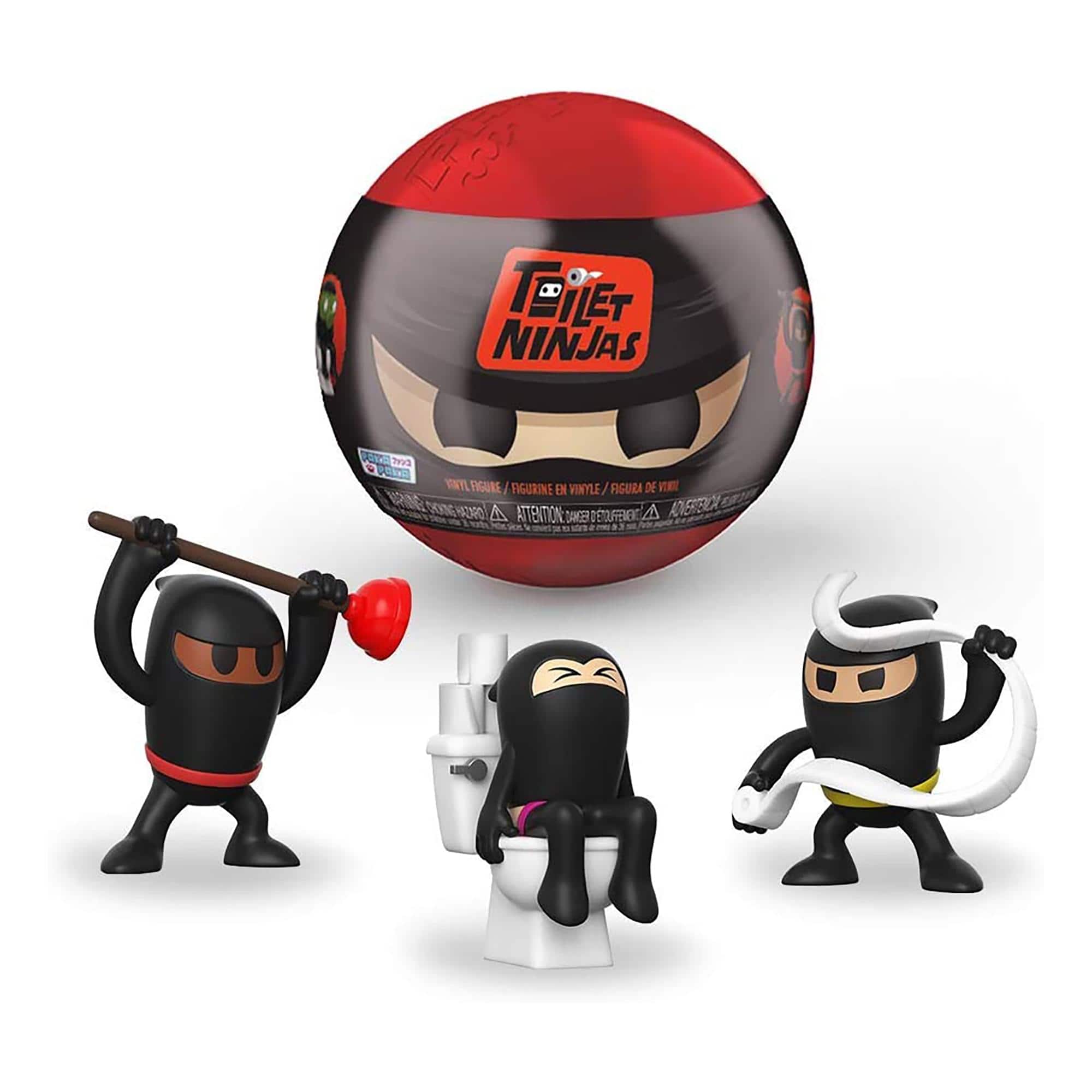 Paka Paka Funko Capsule Mystery Figure | Toilet Ninja | One Random - Black
