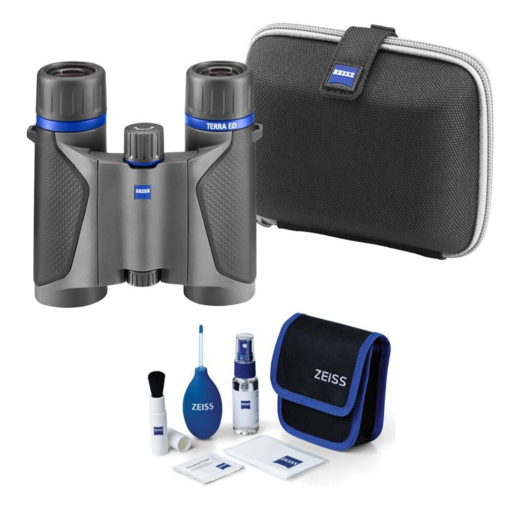 8　オスミウム6個セット ZEISS 8x25 Terra ED Pocket Binoculars with Lens Cleaning Kit