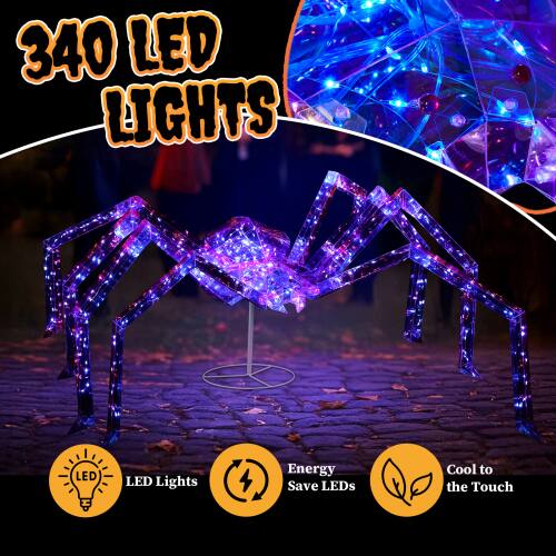340 LED Lights  
LED  
LED Lights  
Energy Save LEDs  
Cool to the Touch