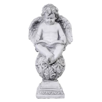 Front. Alpine - Alpine Resin/Stone Gray 24 in. Statue.