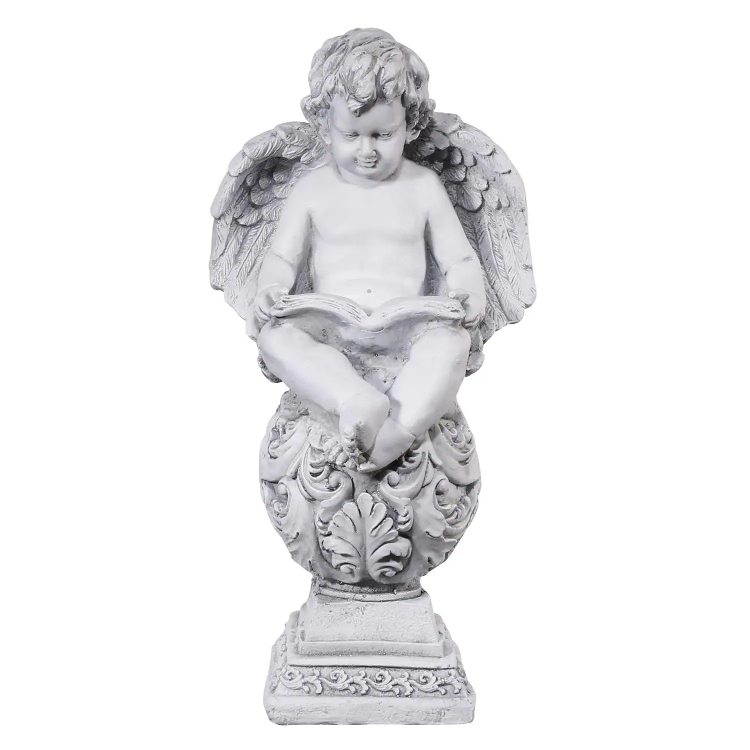 Front. Alpine - Alpine Resin/Stone Gray 24 in. Statue.