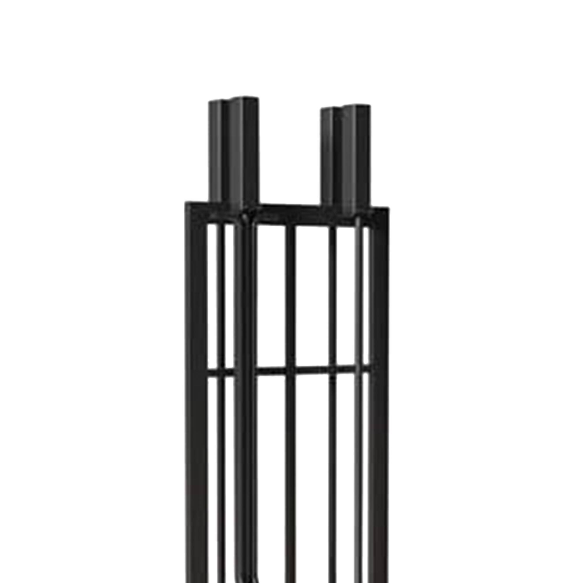 Alt View 3. Panacea - Panacea Open Hearth Fireplace Tool Set w/Brush, Shovel, Poker, Tong & Stand - Black.