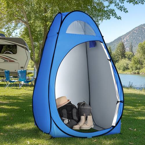 Alt View 9. Winado - 6 FT Camping Pop Up Tent Instant Portable Shower Dressing Fitting Tent Privacy Toilet, Changing Room for Outdoor Camping - Blue.