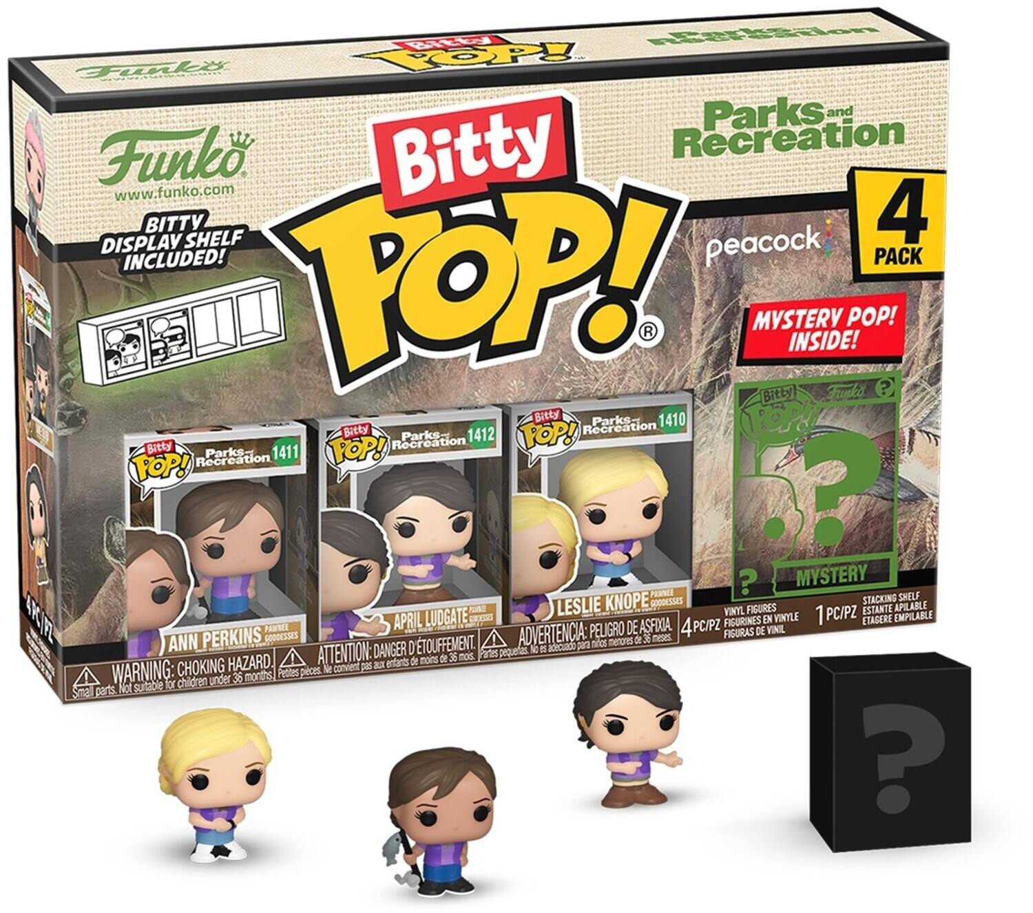 FUNKO BITTY POP!: TELEVISION: Parks & Recreation - Goddess 4PK - COLLECTIBLES