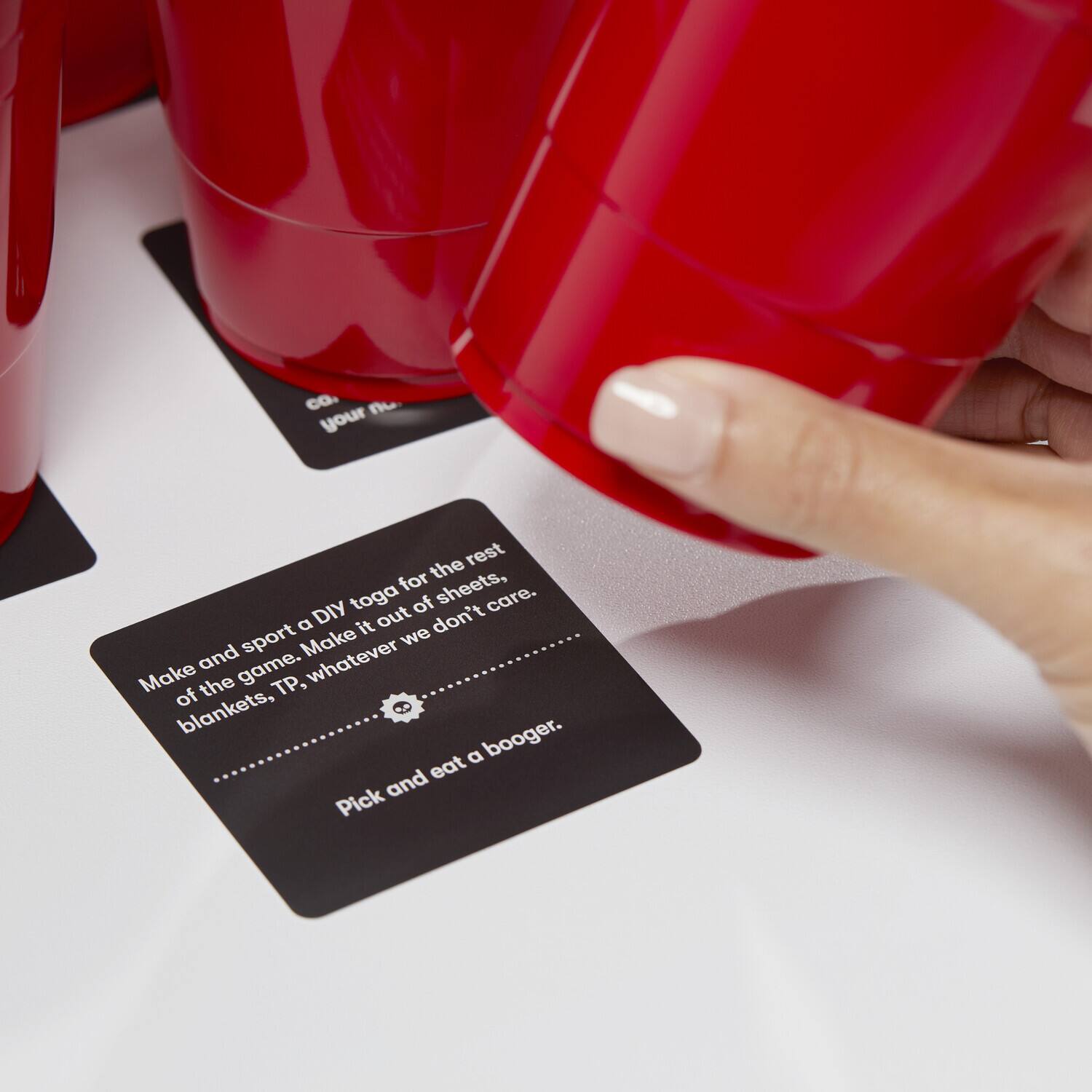 Make and sport a DIY toga for the rest of the game. Make it out of sheets, blankets, TP, whatever we don't care. Pick and eat a booger.