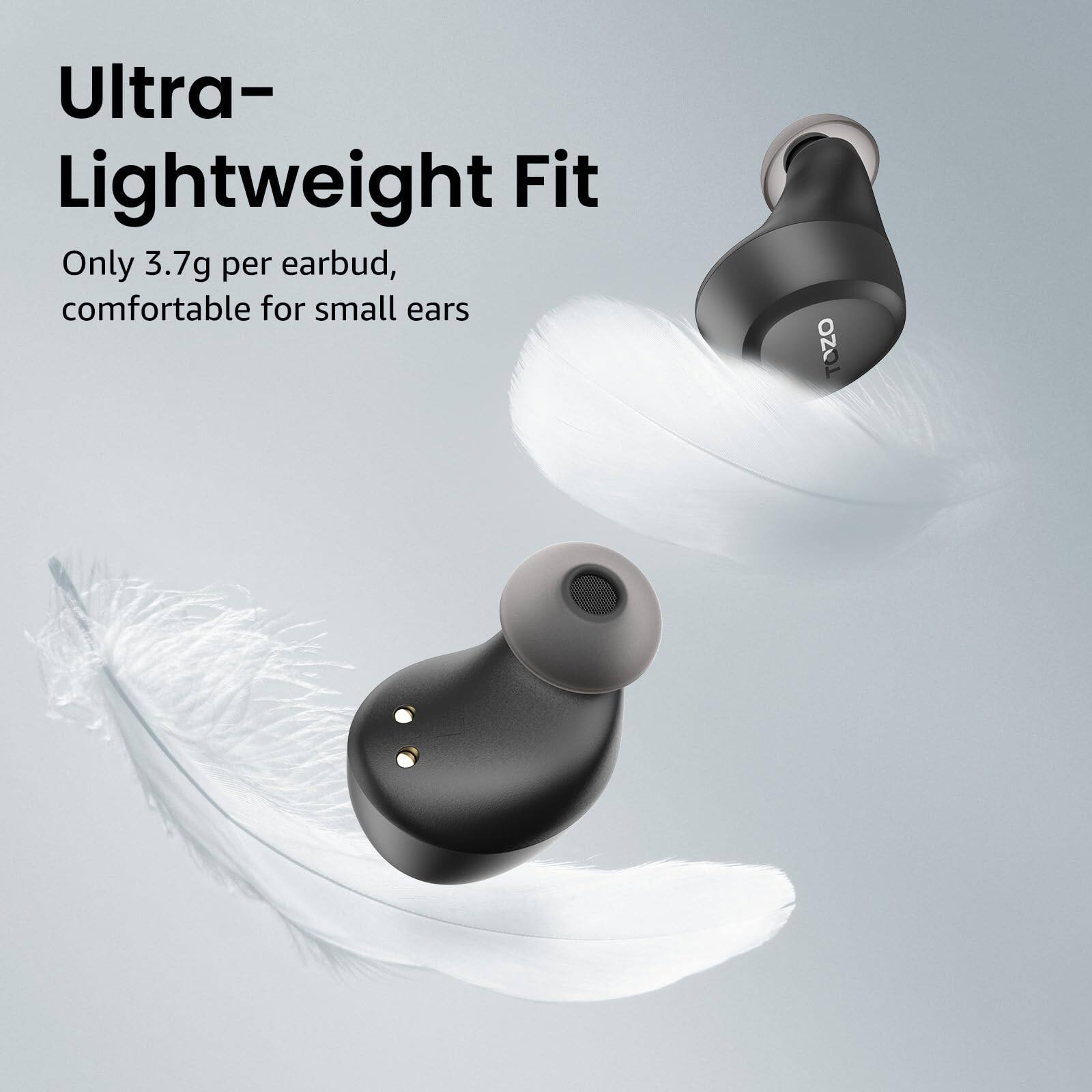 Ultra-Lightweight Fit  
Only 3.7g per earbud, comfortable for small ears