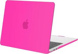 mosiso - Laptop Case for MacBook Air 13 inch Case M5 A3449 M4 A3240 M3 A3113 M2 A2681 2022-2026 - Bright Rose