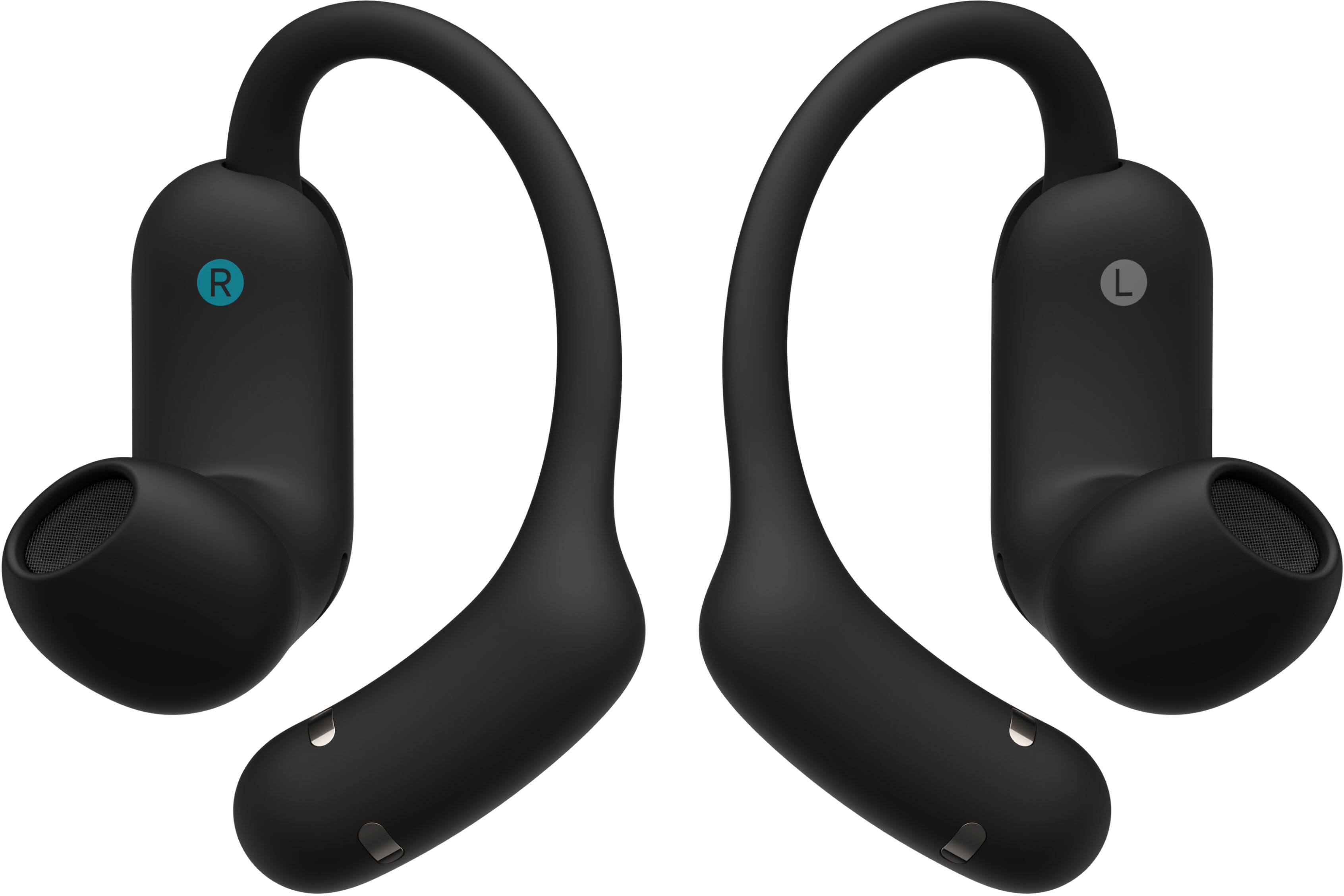 Alt View 4. Soundcore - by Anker AeroFit 2 Pro Dual-Form Wireless Bluetooth Earbuds with Open-Ear and Active Noise Cancellation Seamless Switch - Black.