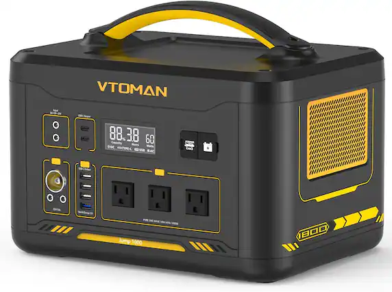 VTOMAN
DC12V-30V
BC Output
88.38%
60 Capacity Hours
3 DC Watts
TYPE-C USB
AC JUMPER CABLE
DC USE
PURE SINE WAVE 100V 60Hz 1800W
Jump 1800