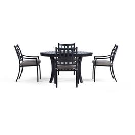 Yardbird® - Lily 5-Piece Round Outdoor Dining Set - Shale