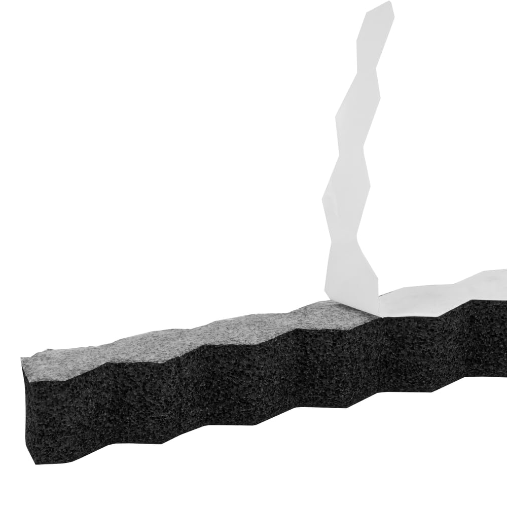 Alt View 3. NVX - UNIFRING 6 Piece Universal Self-Adhesive Foam Speaker Ring Baffle Kit – 1” Thick Acoustic Foam for 1" to 6"x9" Speakers.